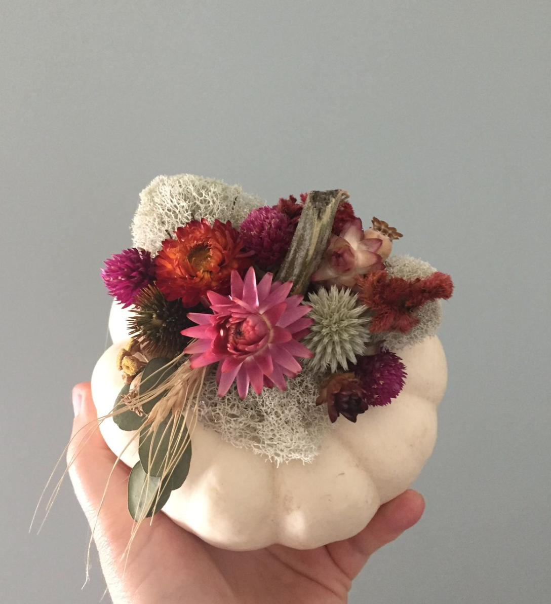 Modge Podge & Dried Floral Pumpkin Workshop